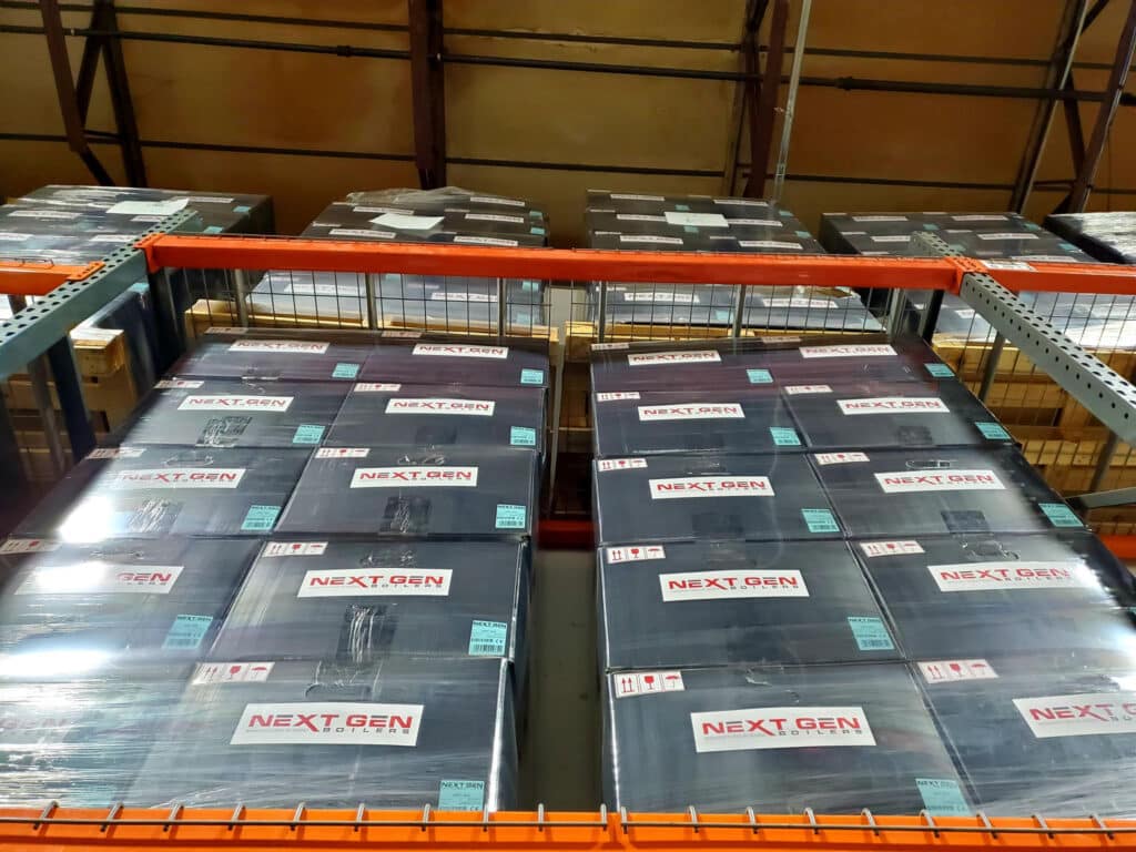 Stack NextGen Boiler in racks