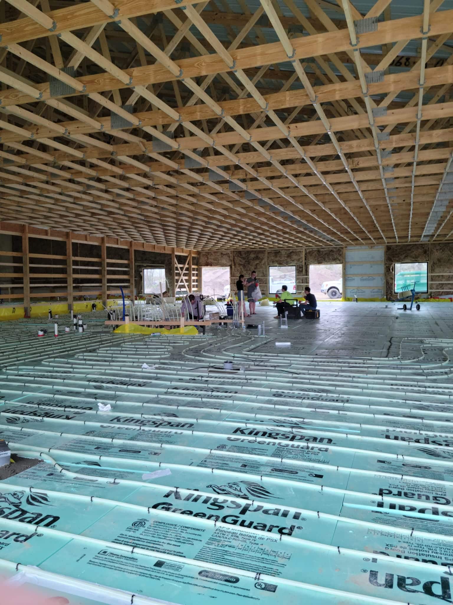 infloor installation