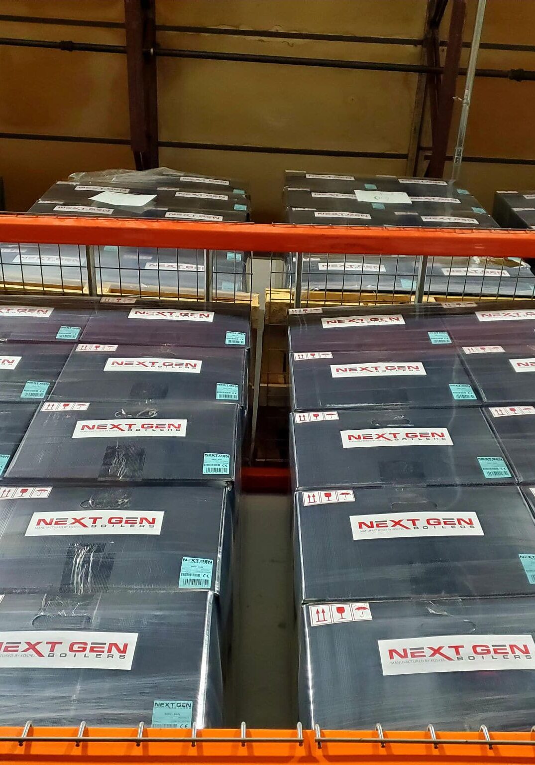 Stack NextGen Boiler in racks