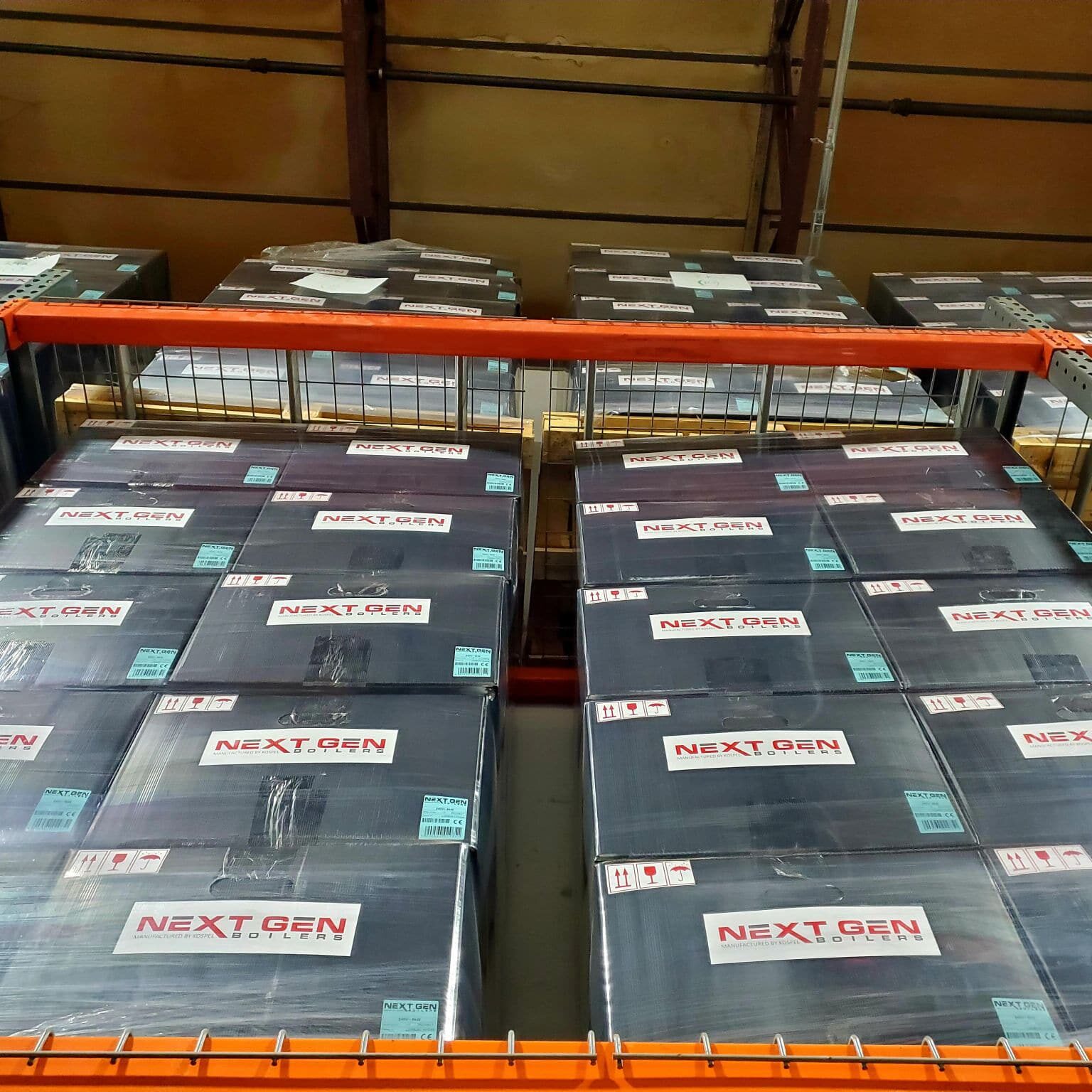 Stack NextGen Boiler in racks