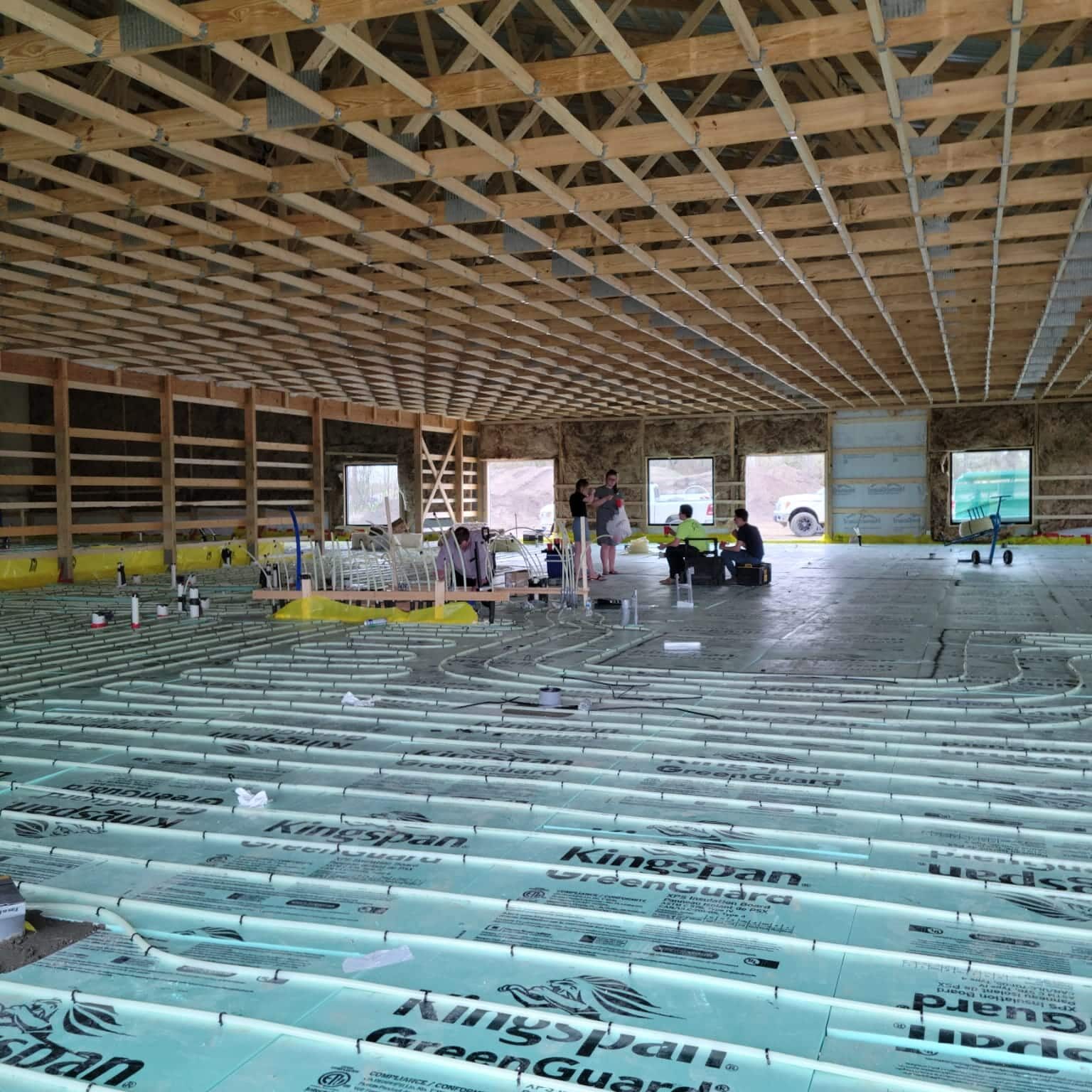 infloor installation
